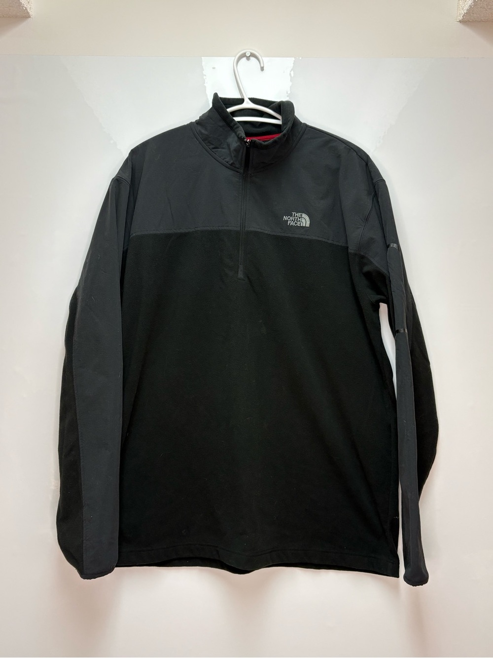 The North Face TKA 100 Glacier Black/Charcoal Half-Zip Pullover Jacket Mens XL